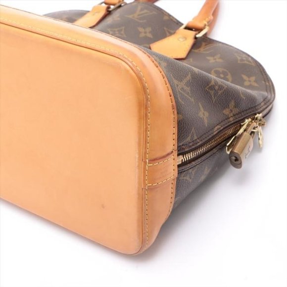 Louis Vuitton Souple Alma W Pm W Strap Brown Monogram Canvas Tote - Picture 5 of 12